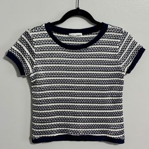 Zara Cropped Sweater Tee